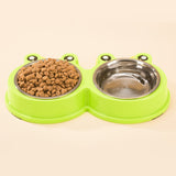 3Colors,Shape,Water,Container,Stainless,Steel,Feeder