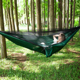 Person,Portable,Outdoor,Camping,Hammock,Mosquito,Strength,Parachute,Fabric,Hanging,Hunting,Sleeping,Swing