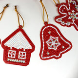 10PCS,Shape,Diamond,Painting,Christmas,Hanging,Pendant,Drills,Cross,Stitch,Ornament,Decorations