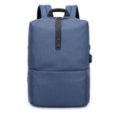 Backpack,Stripe,Business,Laptop,Travel,Waterproof,Polyester,Storage