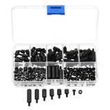 Suleve,M3NH6,300Pcs,Nylon,Screw,White&Black,Screw,Standoff,Spacer,Assortment