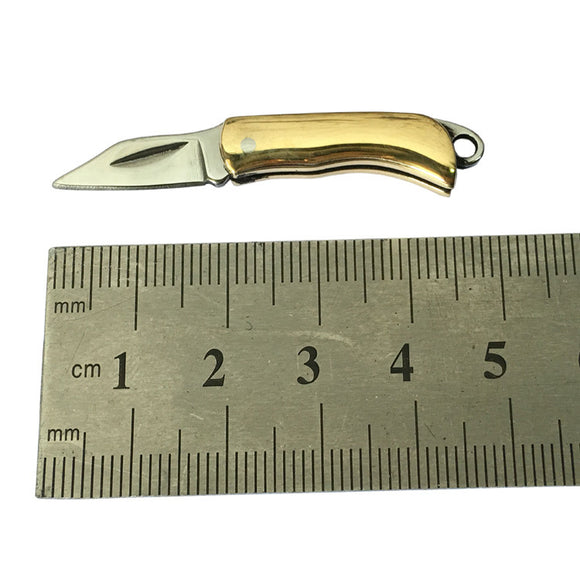Stainless,Steel,Folding,Blade,Brass,Handle,Outdoor,Survival,Tools,Hiking,Climbing,Cutting,Tools