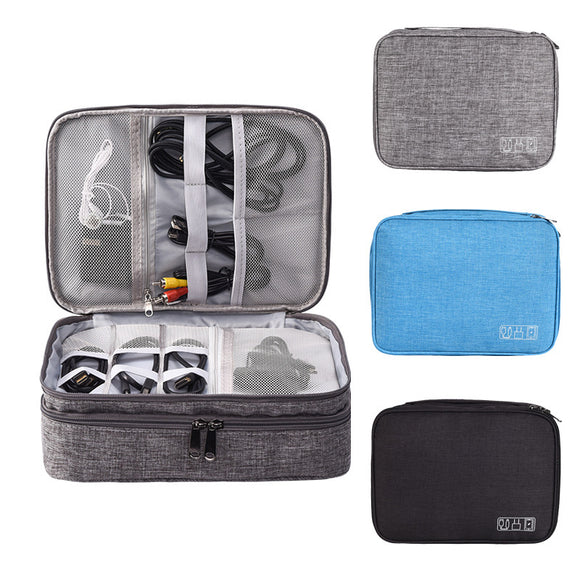 Xmund,Multifunction,Digital,Storage,Charger,Earphone,Organizer,Portable,Travel,Cable