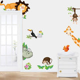 Cartoon,Animal,Sticker,Living,Decoration,Creative,Decal,Mural