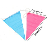 Triangle,Assorted,Color,Pennant,Flags,String,Banner,Buntings,Birthday,Decor