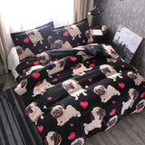 Bedding,Animal,Lovely,Printing,Quilt,Cover,Pillowcase