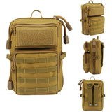 Molle,Tactical,Outdoor,Sports,Waist,Accessory,Shoulder,Strap,Phone,Pockets,Molle,Module,Package"