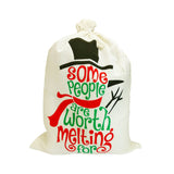 Christmas,Santa,Cloth,Stocking,Storage,Burlap,Bundle,Christmas,Decorations