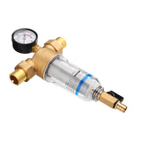 Water,Filter,System,Brass,Prefilter,Purifier,Reducer,Adapter,Gauge"