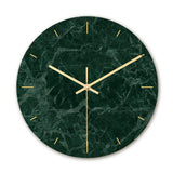 Loskii,CC008,Creative,Marble,Pattern,Clock,Clock,Quartz,Clock,Office,Decorations