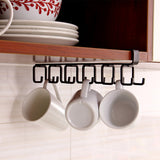 Hooks,Holder,Kitchen,Cabinet,Under,Shelf,Storage,Organizer