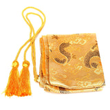 Golden,Dragon,Satin,Storage,Japanese,Samurai,Katana,Keeping