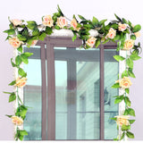 Artificial,Green,Leaves,Hanging,Garland,Flowers,Vines,Wedding,Decoration