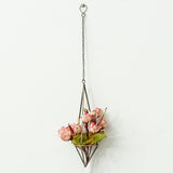 Triangle,Hanging,Wrought,Pineapple,Flower,Stand,Metal,Hollow,Soilless,Flower,Simple,Flower,Stand