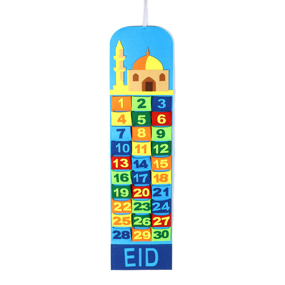 Mosque,Ramadan,Advent,Calendar,Pockets,Mubarak,Decor