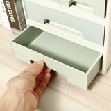 Plastic,Drawer,Makeup,Storage,White,Organizer,Bedroom,Jewelry,Display