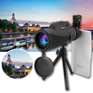 40x60,Monocular,Ultra,Optical,Light,Night,Vision,Telescope,Tripod,Phone