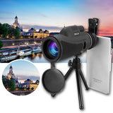 40x60,Monocular,Ultra,Optical,Light,Night,Vision,Telescope,Tripod,Phone