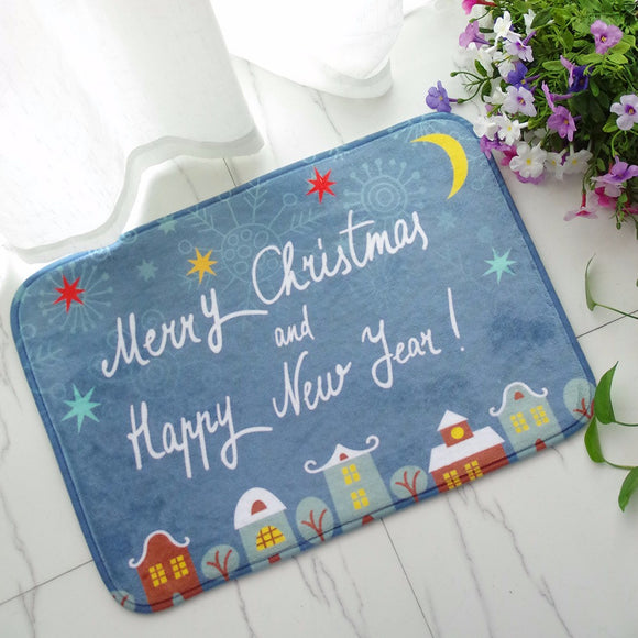 40x60cm,Christmas,Flannel,Velvet,Memory,Absorbent,Bathroom,Floor,Carpet