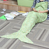 180*90CM,Knitting,Mermaid,Blanket,Birthday,Blanket,Sleep