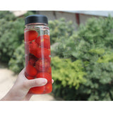 500ml,Portable,Clear,Water,Bottle,Sport,Bicycle,Plastic,Fruit,Lemon,Juice,Water