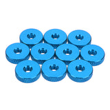 Suleve,M4AN3,10Pcs,Manual,Knurled,Thumb,Screw,Spacer,Washer,Aluminum,Alloy,Multicolor