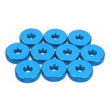 Suleve,M4AN3,10Pcs,Manual,Knurled,Thumb,Screw,Spacer,Washer,Aluminum,Alloy,Multicolor