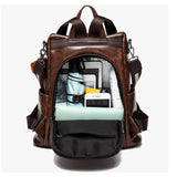 Women,Girls,School,Leather,Backpack,Outdoor,Travel,Handbag,Portable,Shoulder
