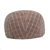 Washed,Cotton,Beret,Outdoor,Sport,Adjustable,Visor,Forward,Plaid