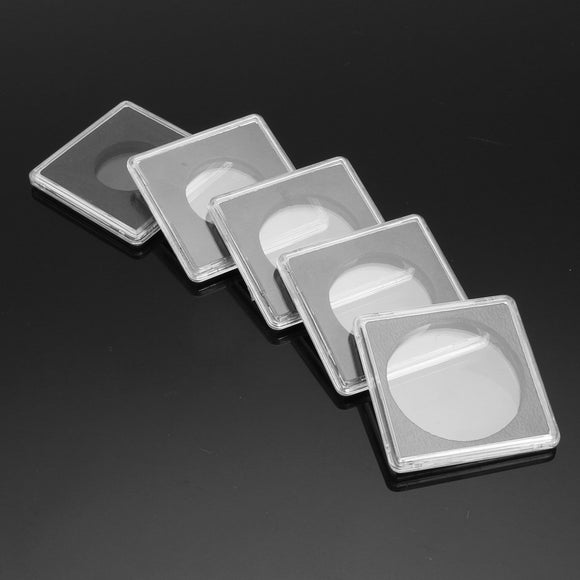 Sizes,Clear,Square,Capsule,Quadrum,Holder,24.5mm,40.5mm