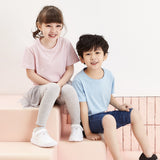 [FROM,Cotton,Children,Short,Sleeve,Wearable,Breathable,Sports,Casual