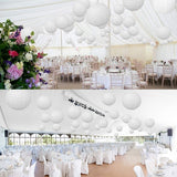 20pcs,White,Paper,Lanterns,Chinese,Japanese,Round,lampion,Wedding,Party,Decorations