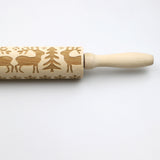 Christmas,Printing,Rolling,Wooden,Sticks,Dough,Stick,Baking,Pastry,Christmas
