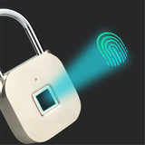 Fingerprint,Smart,Padlock,Charging,Waterproof,Theft,Indoor,Outdoor,Security