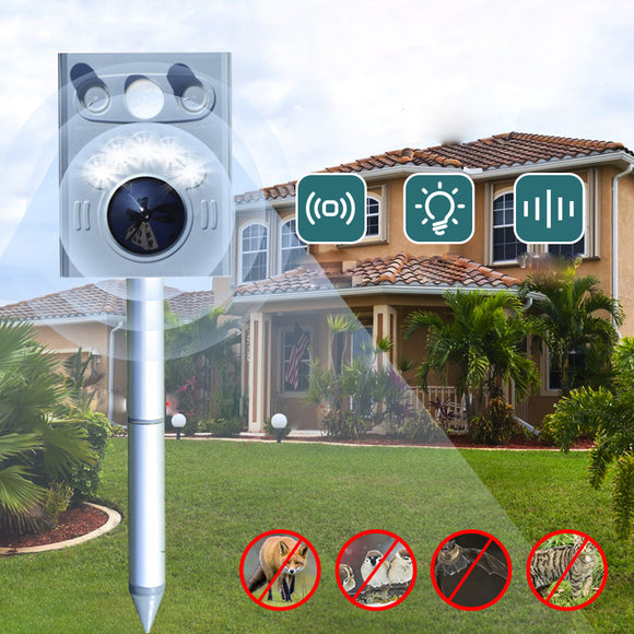 KCASA,Ultrasonic,Solar,Animal,Repeller,Waterproof,Snake,Mouse,Repellent,Outdoor,Rodent,Mosquito,Animal,Dispeller
