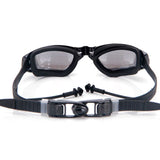 Women,Summer,Outdoor,Siamese,Silicone,Earplugs,Plated,Swimming,Goggles