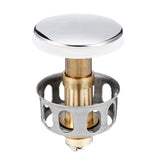 Chrome,Click,Clack,Slotted,Sprung,Button,Basin,Waste,Faucet
