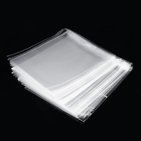 100Pcs,7.5''x7.5'',Record,Outer,Cover,Sleeves,Clear,Storage,Adhesive,Storage