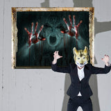 Halloween,Horror,Bloody,Ghost,Stickers,Removable,Scary,Zombie,Halloween,Haunted,House,Party,Decoration