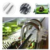 Aquarium,Filter,Stainless,Steel,Inflow,Outflow,Pipes