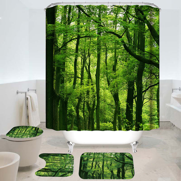 180cmx180cm,Forest,Style,Shower,Curtain,Carpets,Cover,Bathroom