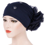 Women,Winter,Cotton,Earmuffs,Muslin,Chemical,Turban,Outdoor,Flexible,Rhinestone,Beanie