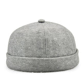 Solid,French,Brimless,Flanging,Skullcap,Sailor,Rolled,Retro,Bucket