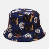 Unisex,Printed,Coconut,Usable,Bucket,Outdoor,Sunscreen,Visor,Fisherman