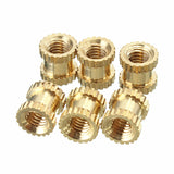 Suleve,M3BN2,100pcs,M3x5x5mm,Metric,Threaded,Brass,Knurl,Round,Insert