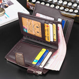 Hengsheng,Men's,Multifunction,Trifold,Wallet,Leather,Credit,Holder,Pocket