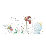 Miico,SK7185,Elephant,Rabbit,Painting,Stickers,Children's,Kindergarten,Decorative,Sticker