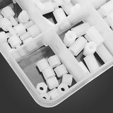 120pcs,Nylon,White,Spacers,Screw,Assortment