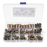 Suleve,MXZN4,130Pcs,Alloy,Furniture,Drive,Threaded,Insert,Assortment