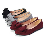 Women,Ballet,Bowknot,Shoes,Cotton,Lined,Pointed,Loafers,Dress,Leisure,Walkinng,Shoes